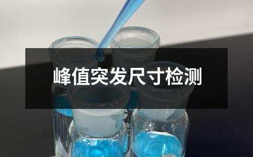 峰值突发尺寸检测