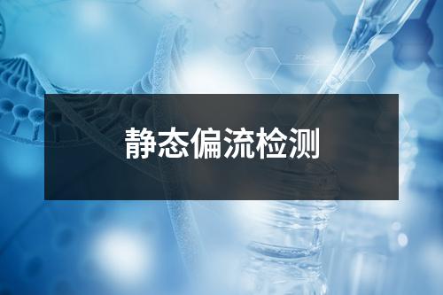 静态偏流检测