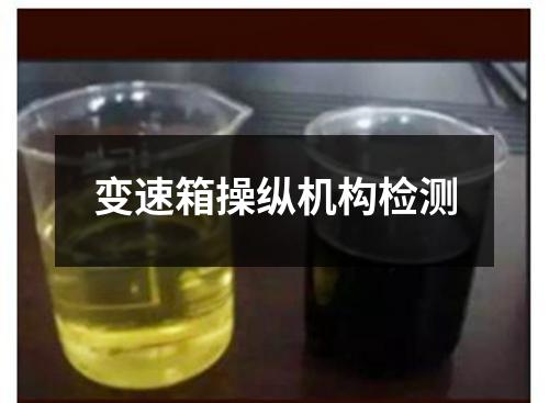 变速箱操纵机构检测