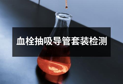 血栓抽吸导管套装检测